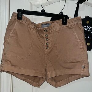 khaki shorts